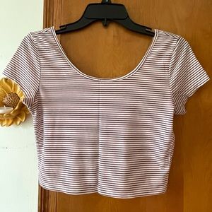 Striped crop top